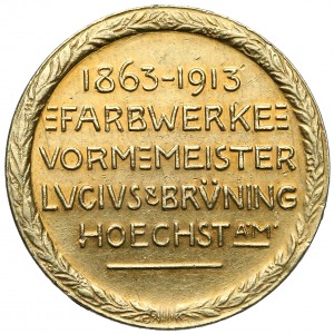 Germany gold medal 1863-1913 Farbwerke...