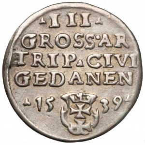 Trojak Gdańsk 1539