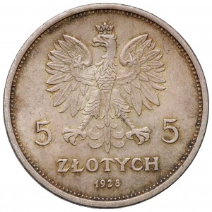 Nike 5 złotych 1928 zn Warszawa