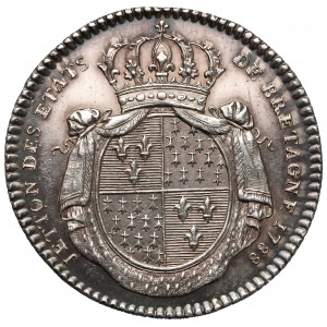 Francja Ludwik XVI żeton srebro 1788