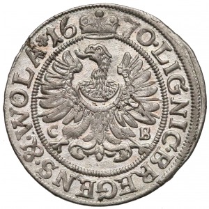 Chrystian wołowski, Brzeg, 3 krajcary 1670 CB / WOL