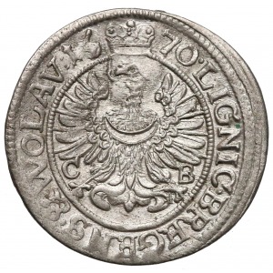 Chrystian wołowski, Brzeg, 3 krajcary 1670 CB / WOLAV