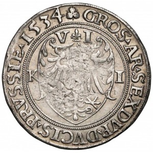 Albert Hohenzollern Szóstak 1534 RZADKOŚĆ