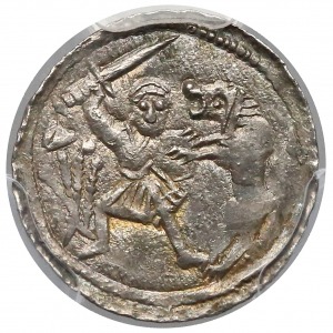 Bolesław III Wrymouth, Denar - fight with the lion