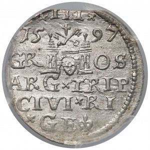 3 Grosze, Riga 1597