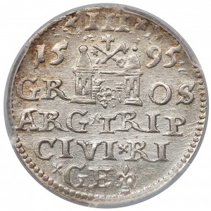 3 Grosze, Riga 1595