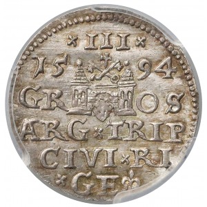 3 Grosze, Riga 1594