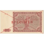 SPECIMEN 100 zł 1947 - Ser.A 1234567