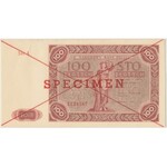 SPECIMEN 100 zł 1947 - Ser.A 1234567