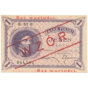 WZÓR 1 złoty 1919 - S.57.E