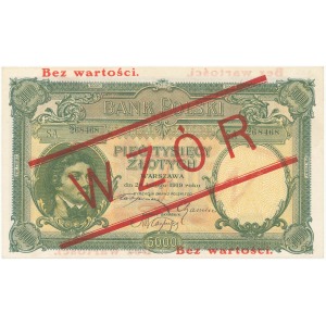 WZÓR 5.000 złotych 1919 