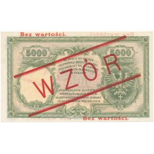 WZÓR 5.000 złotych 1919 