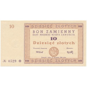 Zamość 10 złotych 1944