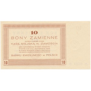 Zamość 10 złotych 1944
