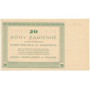 Zamość 20 złotych 1944
