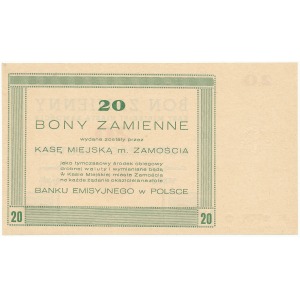 Zamość 20 złotych 1944