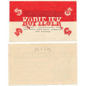 Częstochowa 5 kopiejek 1914 (2szt) PRÓBA kolorystyczna i obiegowy