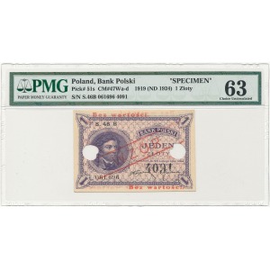 WZÓR 1 złoty 1919 - S.46.B