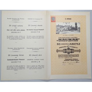 KAUKAZ T-wo Naftowe, Em.2, 20x 10.000 mkp 1923