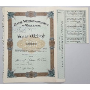 Bank Międzynarodowy w Warszawie 500 zł 1925