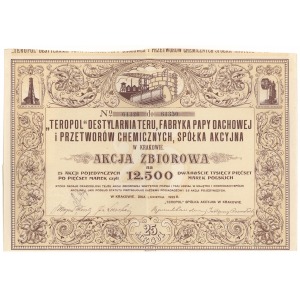 TEROPOL Destylarnia Teru, Fabryk Papy Dachowej... 25x 500 mkp 1922