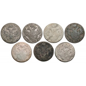 Zestaw 10 groszy 1816-1831 (7szt)