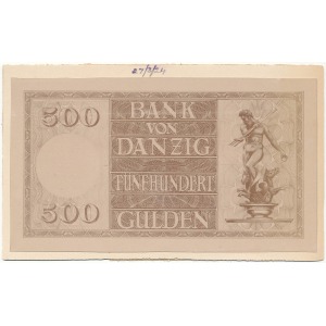 PHOTO-PROJECT of 500 gulden - reverse