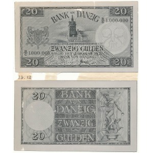 PHOTO-PROJECT of 20 gulden 1932
