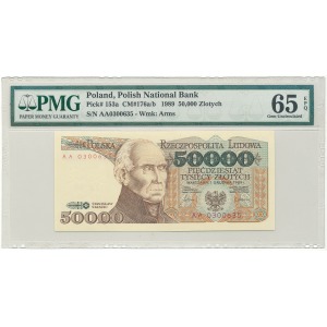 50.000 złotych 1989 - AA