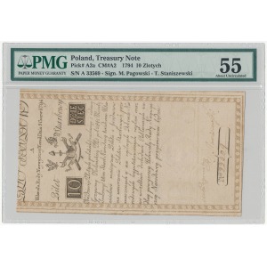 10 złotych 1794 A - znak wodny [J Honig &] Zoonen