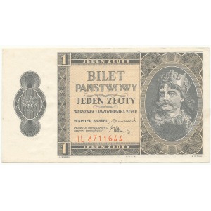 1 złoty 1938 - IL - Chrobry