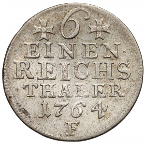 Preussen 1/6 thaler 1764-F Magdeburg