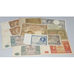 ZESTAW ciekawszych banknotów polskich 1919-1946 (11szt)