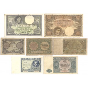 ZESTAW ciekawszych banknotów polskich 1919-1946 (11szt)