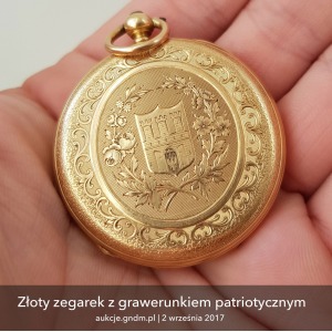 Złoty zegarek patriotyczny Kościuszko / Kraków