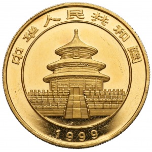Chiny 100 yuanów 1999 = 1 oz Au.999 Panda