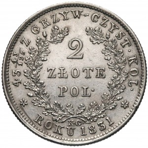2 złote 1831 KG bez pochwy