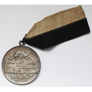 Kolarstwo Medal ŻKS JUTRZENKA 6.IX.1931 / VII Lwów-Stryj-Lwów 140 km