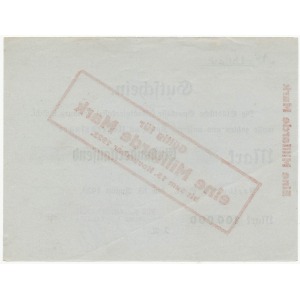 Świebodzice (Freiburg), 100.000 marek PRZEDRUK na 1 miliard marek 1923