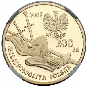 200 złotych 2007 Rycerz Ciężkozbrojny XV w.