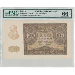 Falsyfikat ZWZ 100 zł 1940