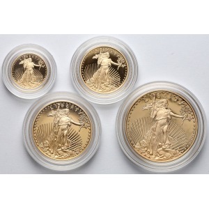 USA American Eagle Gold Proof 2010 - 4 coin set