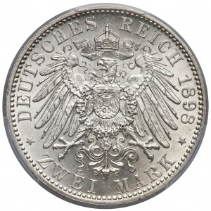 Schwarzburg Rudolstadt 2 mark 1898-A