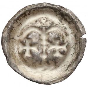 Brakteat - Arkady z krzyżami, trójliść u góry (1267-1278)