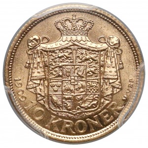 Denmark 10 10 Kroner 1909 VBP
