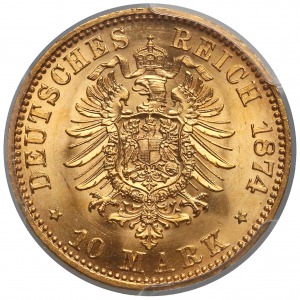 Prussia 10 mark 1874-A