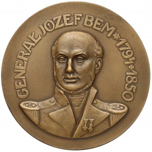1968r. (?) Medal jednostronny Generał Józef Bem 1794 1850
