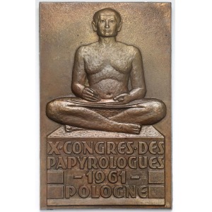 1961r. PLAKIETA X Congres des Papyrologues Pologne