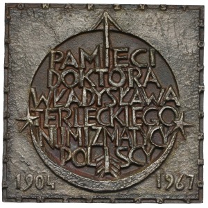 1967r. PLAKIETA Pamięci Władysława Terleckiego, Częstochowa