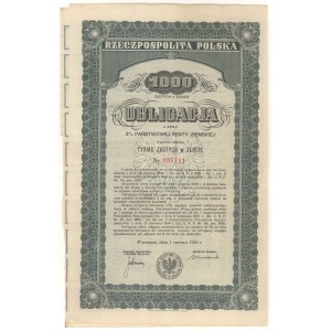 3% Renta Ziemska, Seria II 1936, Obligacja na 1.000 zł